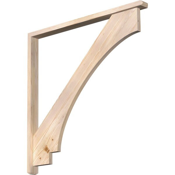 Ekena Millwork Imperial Craftsman Smooth Bracket w/ Offset Brace, Douglas Fir, 3 1/2"W x 46"D x 46"H BKT0402X46X46IMP04SDF - main